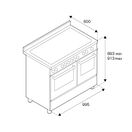 Bertazzoni Professional 100cm Range Cooker Twin Oven EIectric Induction Red PRO105I2EROT additional 9