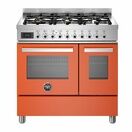 Bertazzoni Professional 90cm Range Cooker Twin Dual Fuel Orange PRO96L2EART additional 1