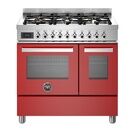Bertazzoni Professional 90cm Range Cooker Twin Dual Fuel Red PRO96L2EROT additional 1