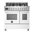 Bertazzoni Professional 90cm Range Cooker Twin Dual Fuel White PRO96L2EBIT additional 1