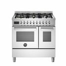 Bertazzoni Professional 90cm Range Cooker Twin Dual Fuel Stainless Steel PRO96L2EXT additional 1