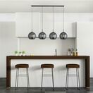 SEARCHLIGHT AMSTERDAM 4LT CEILING PENDANT BLACK METAL additional 2