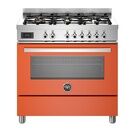 Bertazzoni Professional 90cm Range Cooker Single Oven Dual Fuel Orange PRO96L1EART additional 1