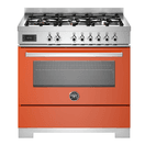 Bertazzoni Professional 90cm Range Cooker Single Oven Dual Fuel Orange PRO96L1EART2 additional 1