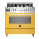 Bertazzoni Professional 90cm Range Cooker Single Oven Dual Fuel Yellow PRO96L1EGIT additional 1
