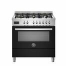 Bertazzoni Professional 90cm Range Cooker Single Oven Dual Fuel Black PRO96L1ENET additional 1