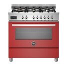 Bertazzoni Professional 90cm Range Cooker Single Oven Dual Fuel Red PRO96L1EROT additional 1