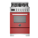 BERTAZZONI PRO64L1EROT2 Professional 60cm Single Oven Dual Fuel Red additional 1