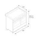 Bertazzoni Master 100cm Range Cooker Twin Oven Induction Stainless Steel MAS105I2EXC additional 7