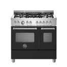Bertazzoni Master 90cm Range Cooker Twin Oven Dual Fuel Matt Black MAS95C2ENEC additional 1