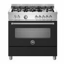 Bertazzoni Master 90cm Range Cooker Single Oven Dual Fuel Black MAS95C1ENEC additional 1