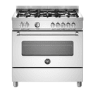 Bertazzoni Master 90cm Range Cooker Single Oven Dual Fuel Stainless MAS95C1EXC additional 1