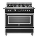 Bertazzoni Heritage 90cm Range Cooker Single Oven Dual Fuel Black HER96L1ENET additional 1
