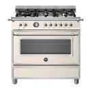 Bertazzoni Heritage 90cm Range Cooker Single Oven Dual Fuel Ivory HER96L1EAVT additional 1