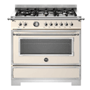Bertazzoni Heritage 90cm Range Cooker Single Oven Dual Fuel Ivory HER96L1EAVT2 additional 1