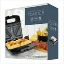 KitchenPerfected E2615BK 2 Slice Sandwich Toaster Black & Steel additional 2