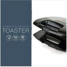 KitchenPerfected E2615BK 2 Slice Sandwich Toaster Black & Steel additional 4