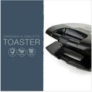 KitchenPerfected E2615BK 2 Slice Sandwich Toaster Black &amp; Steel additional 4