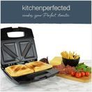 KitchenPerfected E2615BK 2 Slice Sandwich Toaster Black &amp; Steel additional 6