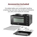 TOWER T14045 42L Mini Oven With Hot Plates Black additional 9