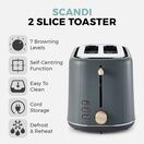 TOWER T20027G 2 Slice Scandi Style Toaster - Grey additional 6