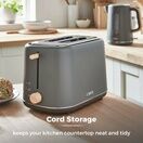 TOWER T20027G 2 Slice Scandi Style Toaster - Grey additional 2