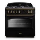 RANGEMASTER CLAS90FXDFFBL/B 90cm Classic FX Dual Fuel Black with Brass Trim additional 1