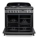 RANGEMASTER CLAS90FXDFFBL/B 90cm Classic FX Dual Fuel Black with Brass Trim additional 8