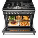 RANGEMASTER CLAS90FXDFFBL/C Classic FX 90 Dual Fuel Range Cooker Black with Chrome Trim additional 5
