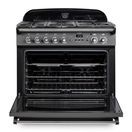 RANGEMASTER CLAS90FXDFFBL/C Classic FX 90 Dual Fuel Range Cooker Black with Chrome Trim additional 4