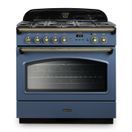 RANGEMASTER CLAS90FXDFFSB/B 90cm Classic FX Dual Fuel Stone Blue with Brass Trim additional 1