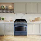 RANGEMASTER CLAS90FXDFFSB/B 90cm Classic FX Dual Fuel Stone Blue with Brass Trim additional 2