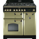 RANGEMASTER CDL90DFFOG/B Classic Deluxe 90 Dual Fuel Olive Green with Brass Trim additional 1