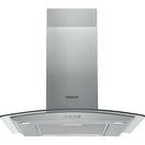 HOTPOINT PHGC64FLMX 60cm Curved Glass Chimney Hood Stainless Steel additional 1