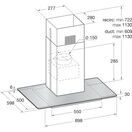 HOTPOINT UIF93FLBX 90cm Chimney Island Cooker Hood Stainless Steel additional 5