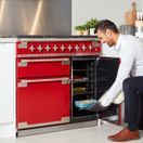 RANGEMASTER ELS90DFFRD/ Elise 90cm Dual Fuel Cherry Red additional 4