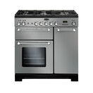 RANGEMASTER KCH90DFFSS/C Kitchener 90 Dual Fuel Stainless-Steel with Chrome Trim additional 1