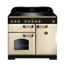 RANGEMASTER CDL100EICR/B Classic Deluxe 100cm Induction Cream with Brass additional 1