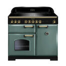 RANGEMASTER CDL100EIMG/B Classic Deluxe 100cm Induction Mineral Green with Brass additional 1