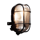 Status 60SIBHBX2 Turin IP44 60W E27 (ES) Bulkhead Fitting Black additional 2