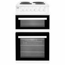 BEKO EDP503W 50cm Electric Double Oven Cooker Solid Plate White additional 1