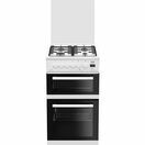 BEKO EDG506W 50cm Twin Cavity Gas Cooker Glass Lid White additional 1