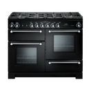 RANGEMASTER KCH110DFFBL/C Kitchener 110 Dual Fuel - Black with Chrome additional 1