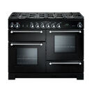 RANGEMASTER KCH110NGFBL/C Kitchener 110 Gas Black with Chrome trim additional 1