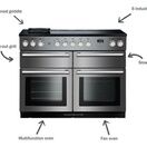 RANGEMASTER NEXSE110EISL/C Nexus SE 110 Induction Range Slate with Chrome Trim additional 2