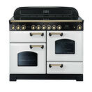 RANGEMASTER CDL110ECWH/B Classic Deluxe 110cm Ceramic White with Brass trim additional 1