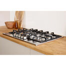 INDESIT THP751PIXI 75CM Gas Hob Cast Iron Supports Stainless Steel additional 3