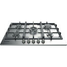 INDESIT THP751PIXI 75CM Gas Hob Cast Iron Supports Stainless Steel additional 1