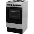 INDESIT IS5G4PHSS 50cm Dual Fuel Gas Single Cooker with Gas Hob - Inox additional 2