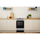 INDESIT IS5G4PHSS 50cm Dual Fuel Gas Single Cooker with Gas Hob - Inox additional 7